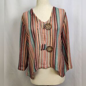 Women's Nina Leonard Button-Front Bolero Size XL